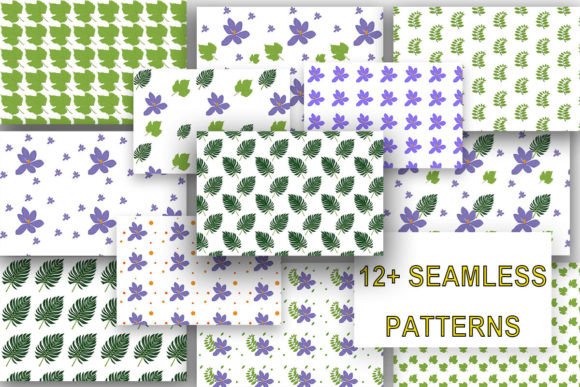 12 Seamless Patterns: A Botanical Journey for Designers and Creatives