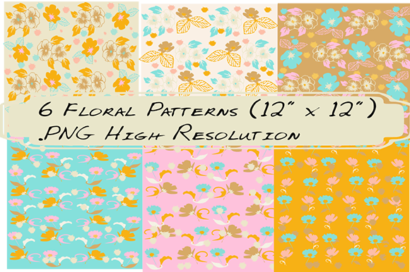 6 Floral Patterns for Creative Projects