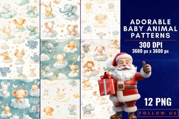 Adorable Baby Animal Patterns: A Sweet Addition to Creative Projects