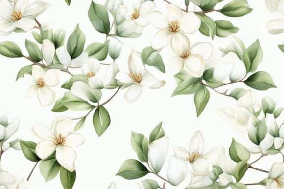Ornamental Pattern Jasmine Patterns: Elevating Design with Natural Elegance